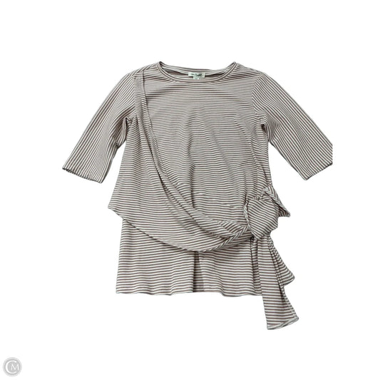 Top Short Sleeve By Simply Noelle In Striped Pattern, Size: S