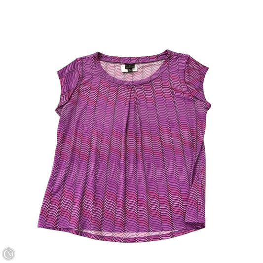 Top Short Sleeve By Worthington In Purple, Size: Xl