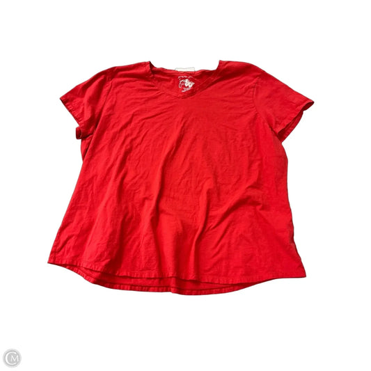 Top Short Sleeve Basic By Just My Size In Orange, Size: 3x