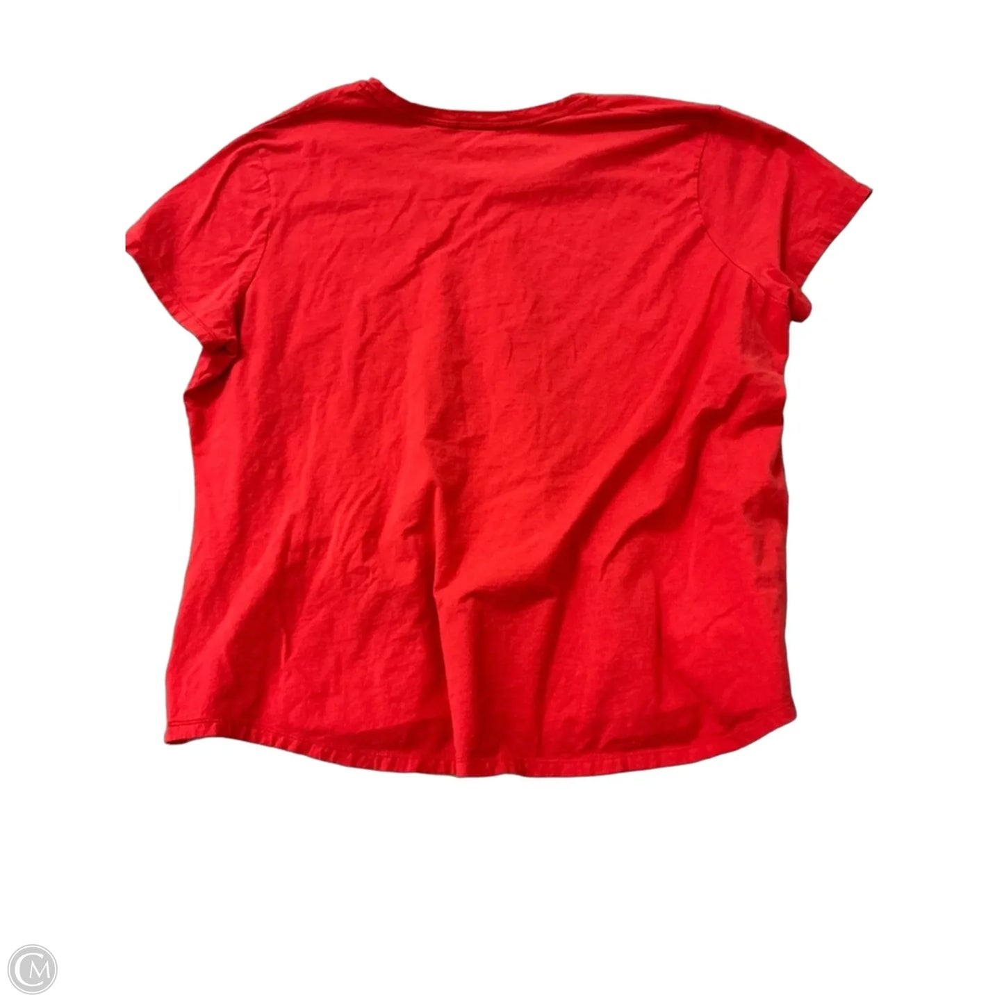 Top Short Sleeve Basic By Just My Size In Orange, Size: 3x