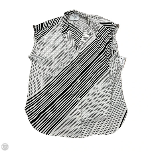 Top Short Sleeve By Nine West Apparel In Striped Pattern, Size: Xl
