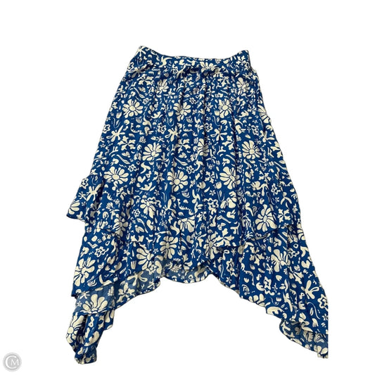 Skirt Maxi By So In Blue & White, Size: 1x