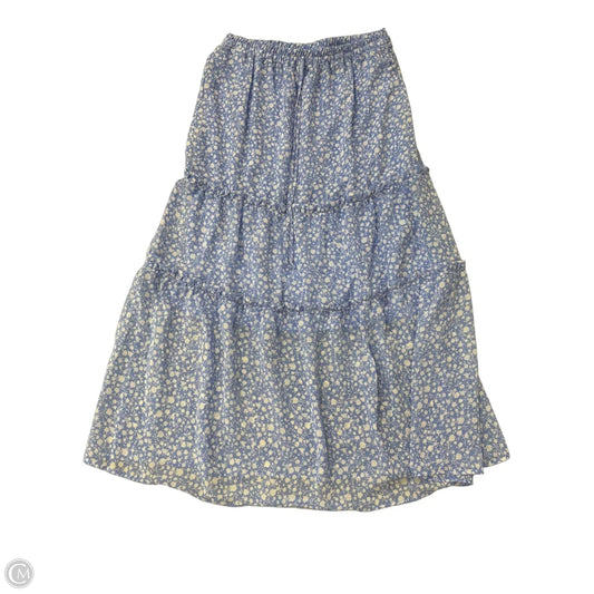 Skirt Maxi By Sienna Sky In Blue & White, Size: L