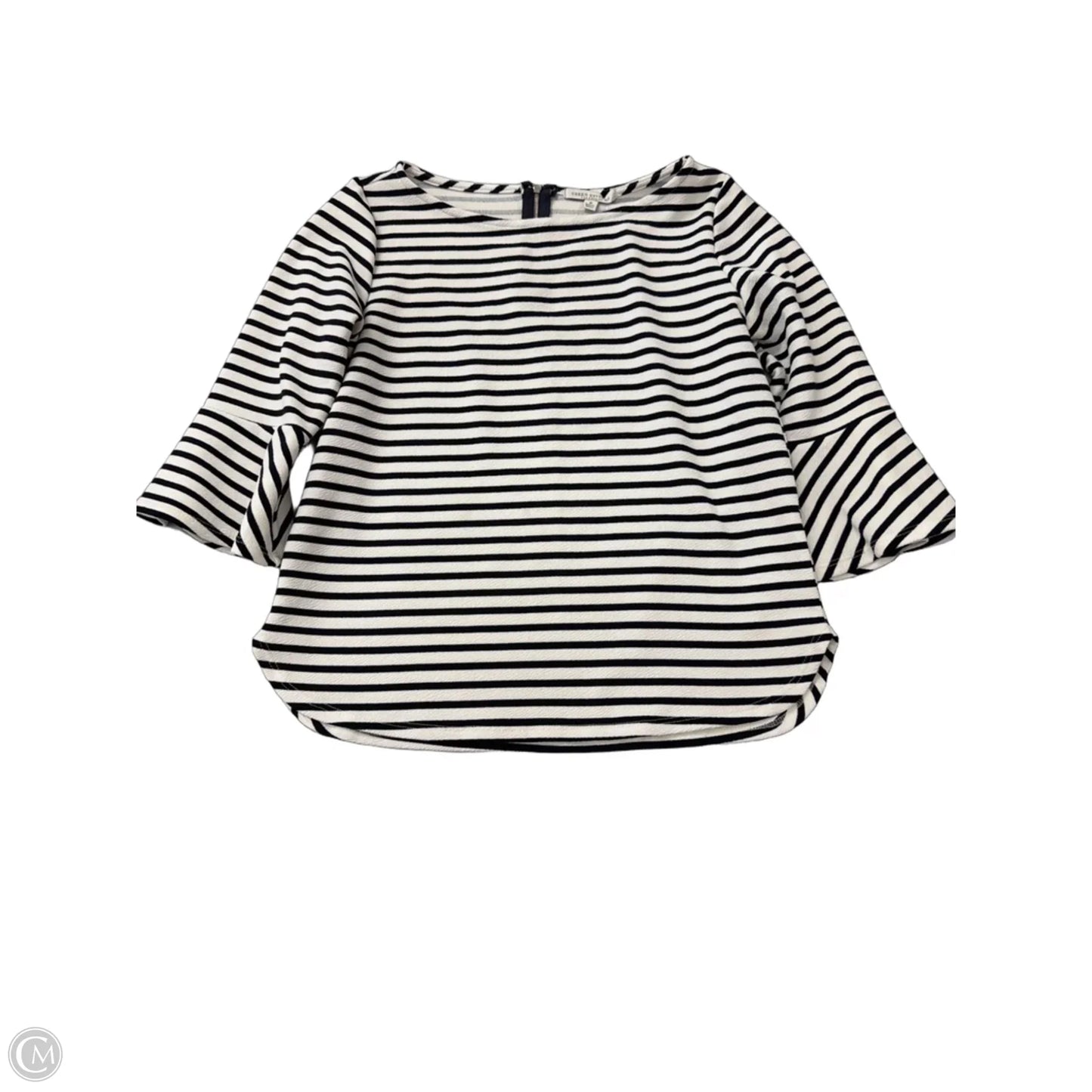 Top Long Sleeve By Green Envelope In Striped Pattern, Size: M