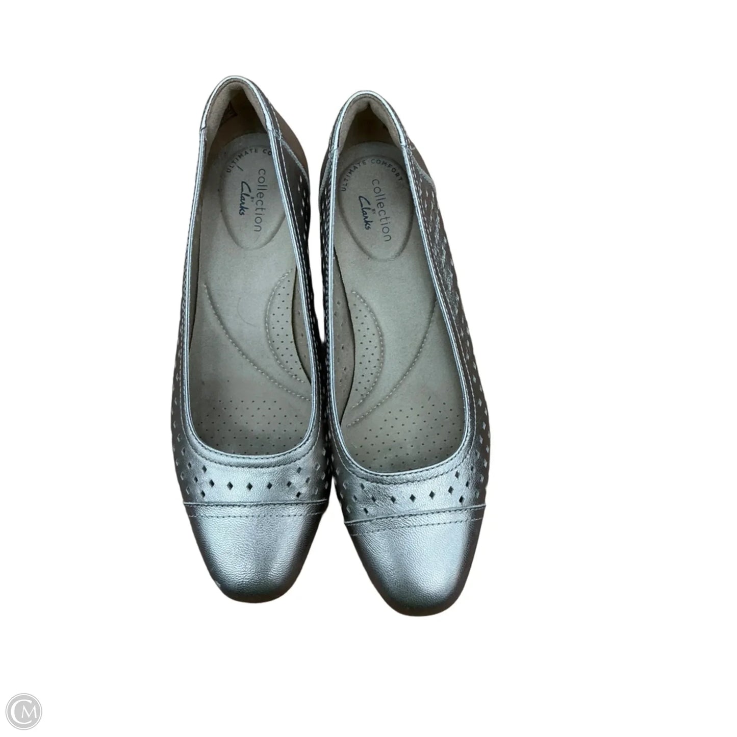 Shoes Flats By Clarks In Gold, Size: 7.5