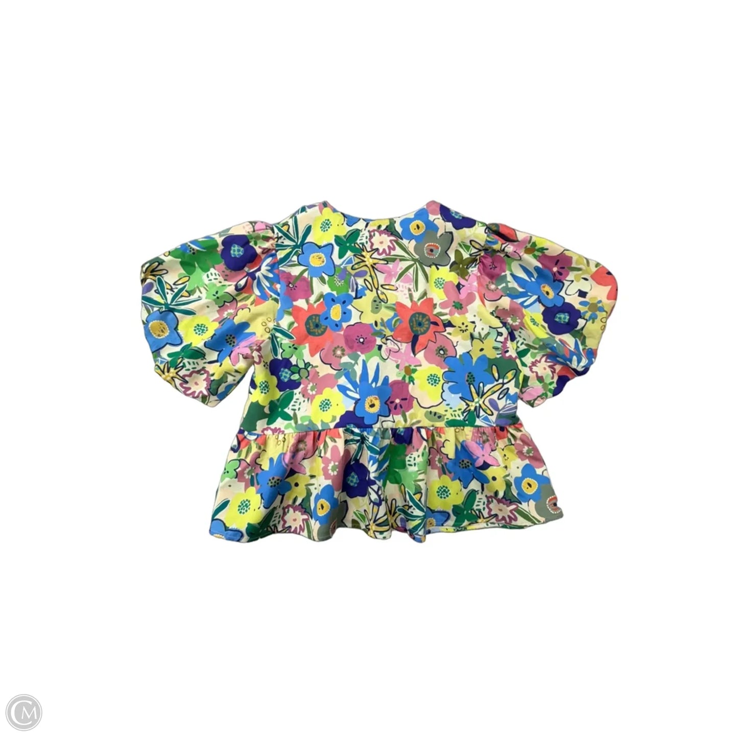 Top Short Sleeve By Umgee In Floral Print, Size: M