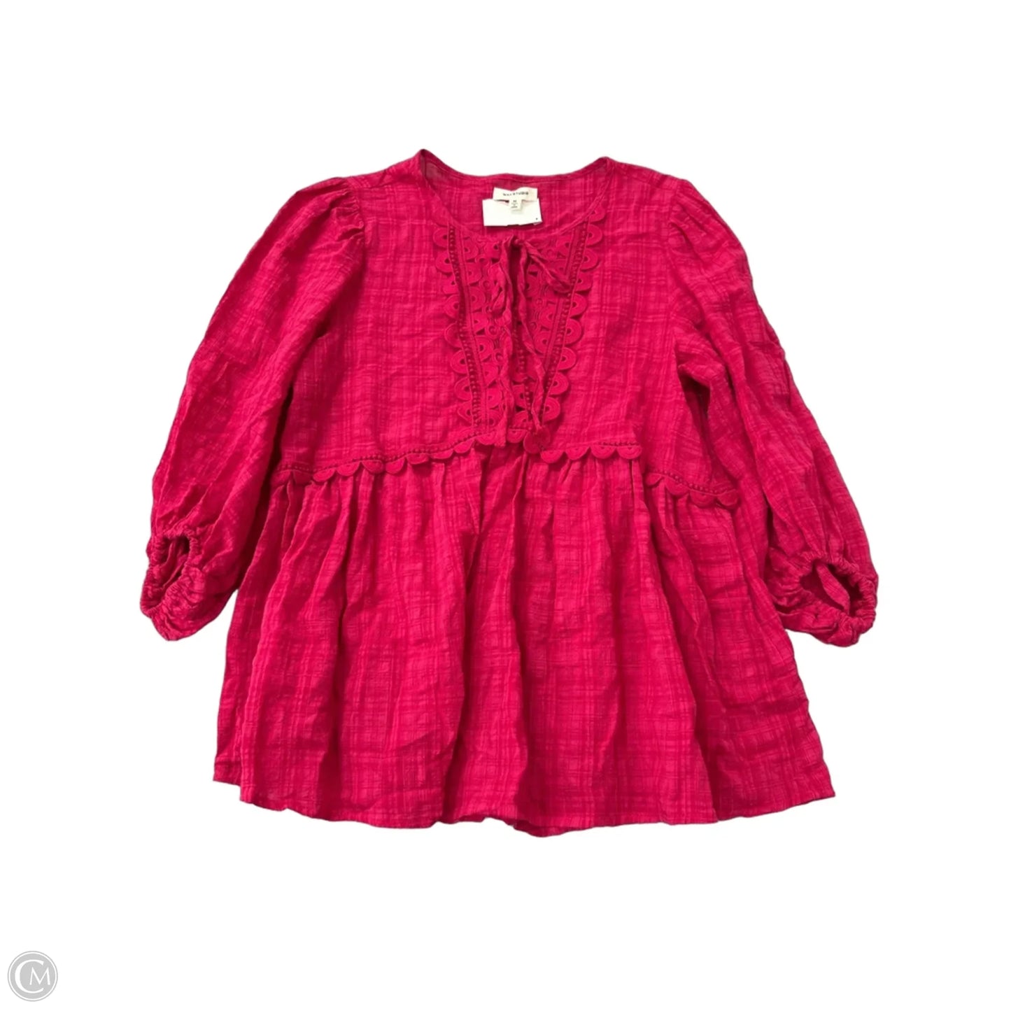 Top Long Sleeve By Max Studio In Pink, Size: M