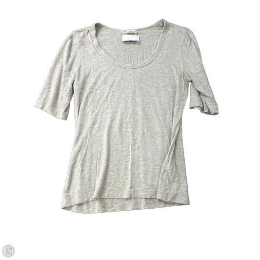 Top Short Sleeve By Cupio In Tan, Size: L