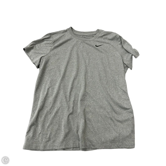 Athletic Top Short Sleeve By Nike Apparel In Grey, Size: Xl