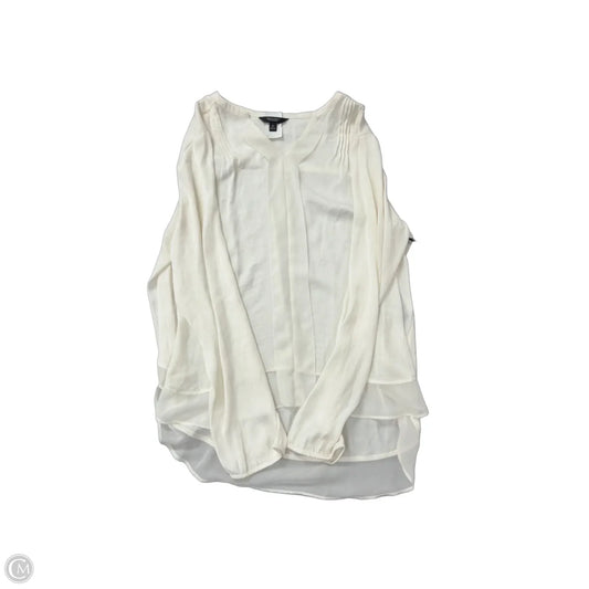 Top Long Sleeve By Simply Vera In Cream, Size: Xl