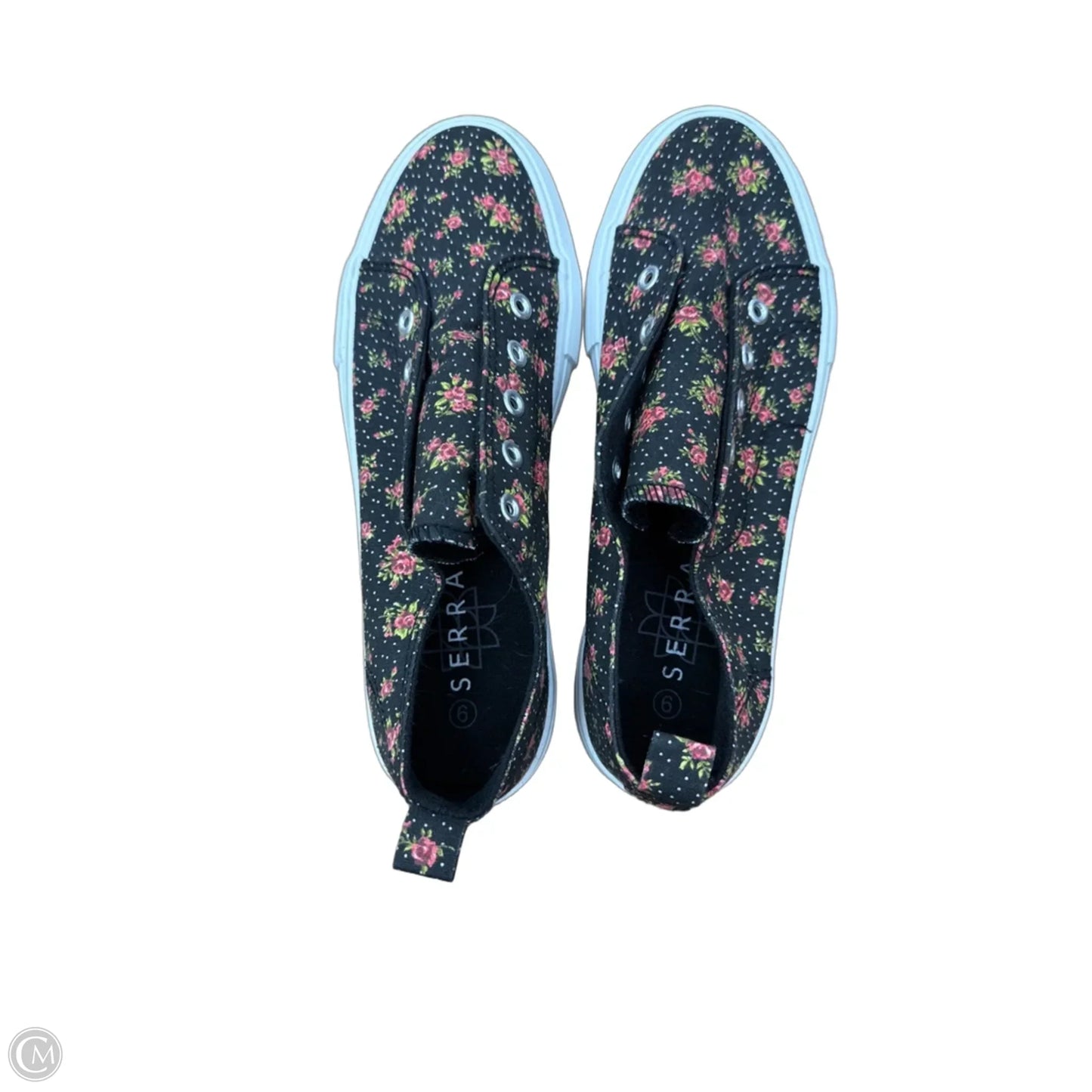 Shoes Sneakers By Serra In Floral Print, Size: 9