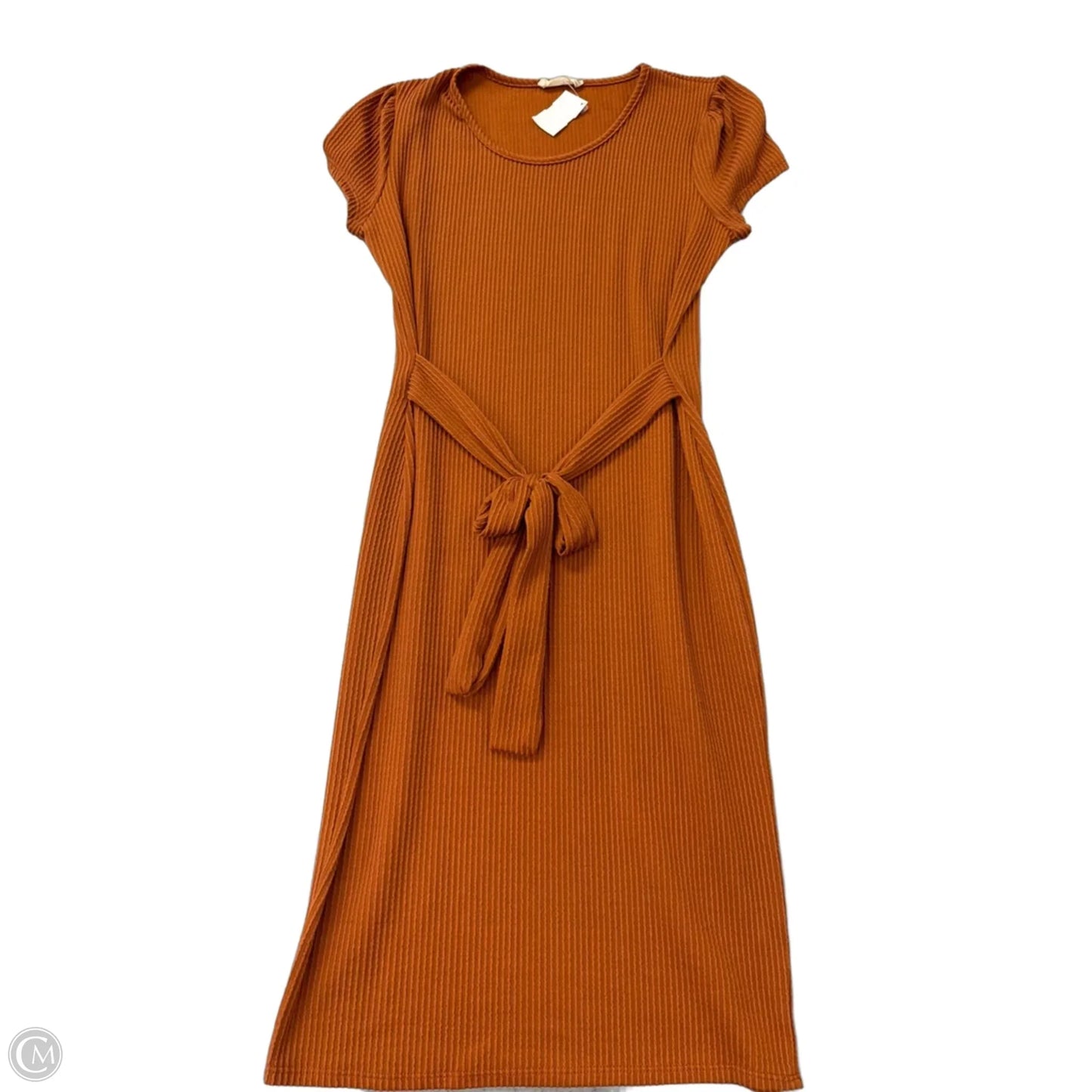 Dress Casual Midi By Clothes Mentor In Brown, Size: Xl