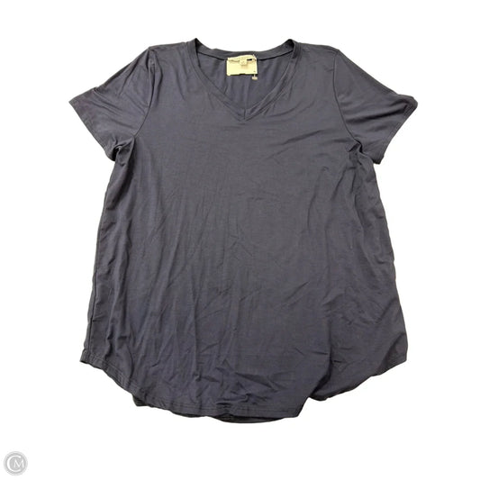 Top Short Sleeve Basic By Green Envelope In Blue, Size: Xl