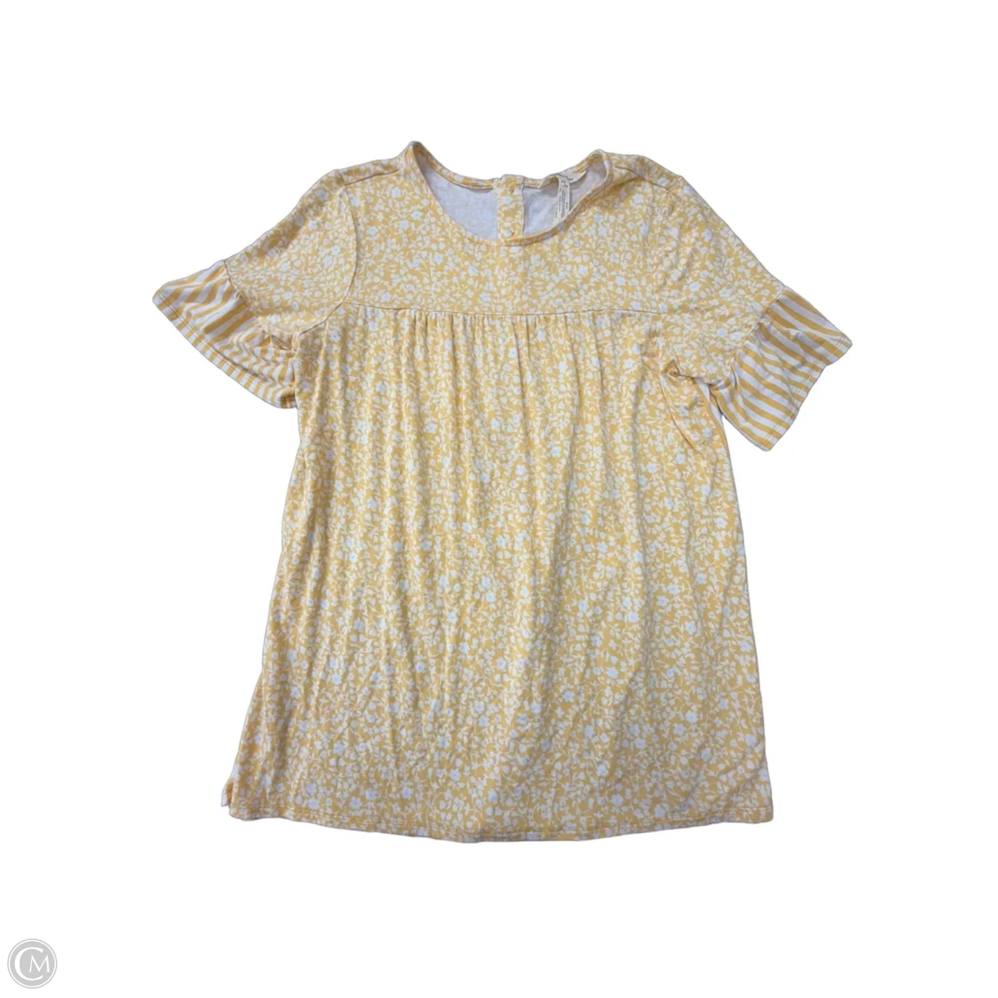 Top Short Sleeve By Matilda Jane In Yellow, Size: S