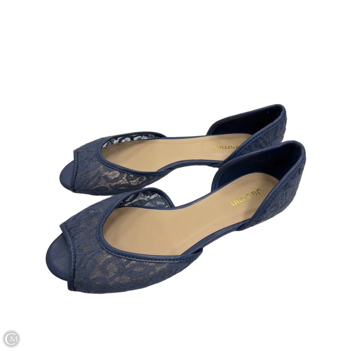 Sandals Flats By Clothes Mentor In Blue, Size: 7.5