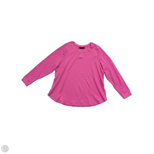 Top Long Sleeve By Lane Bryant In Pink, Size: 1x