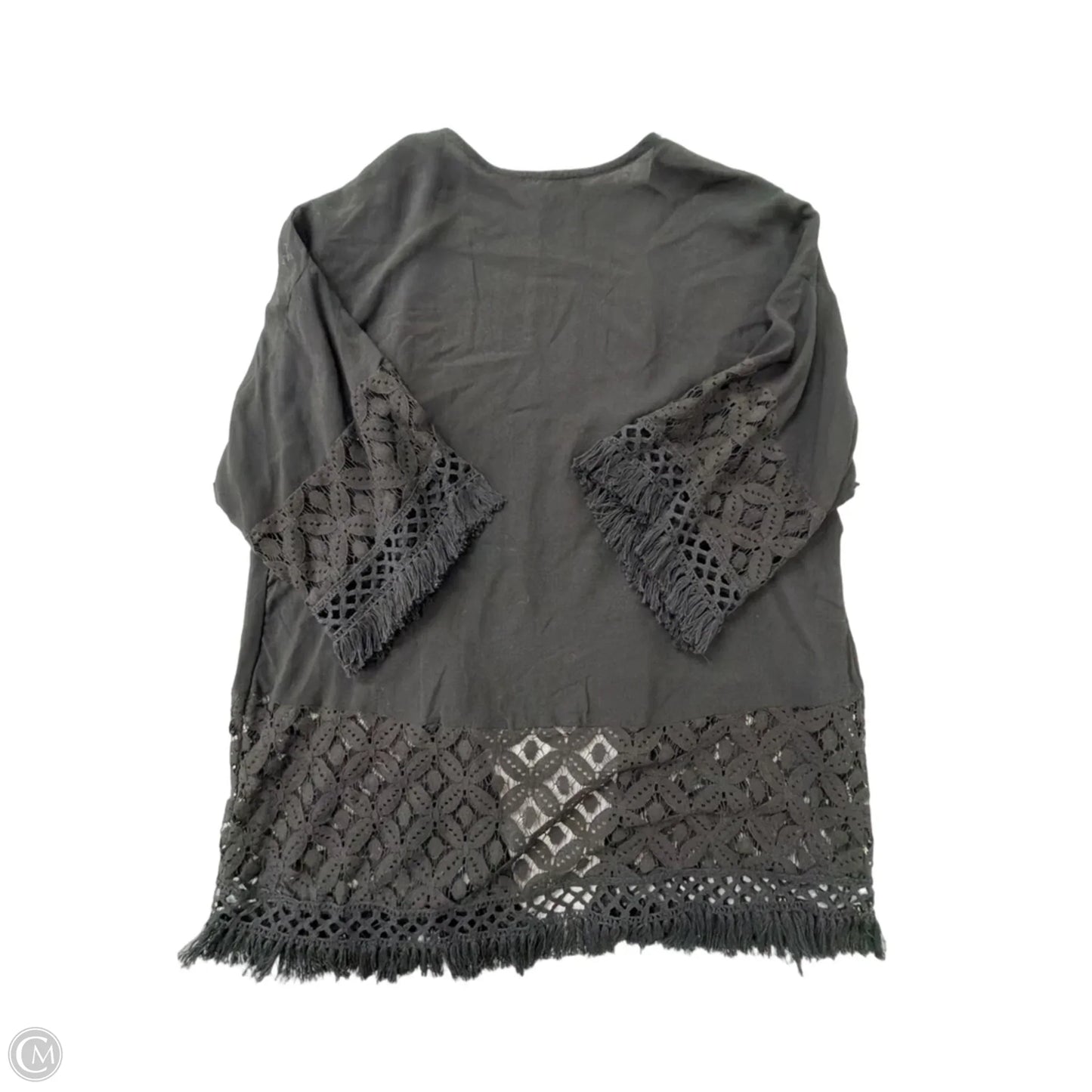 Kimono By Clothes Mentor In Black, Size: S
