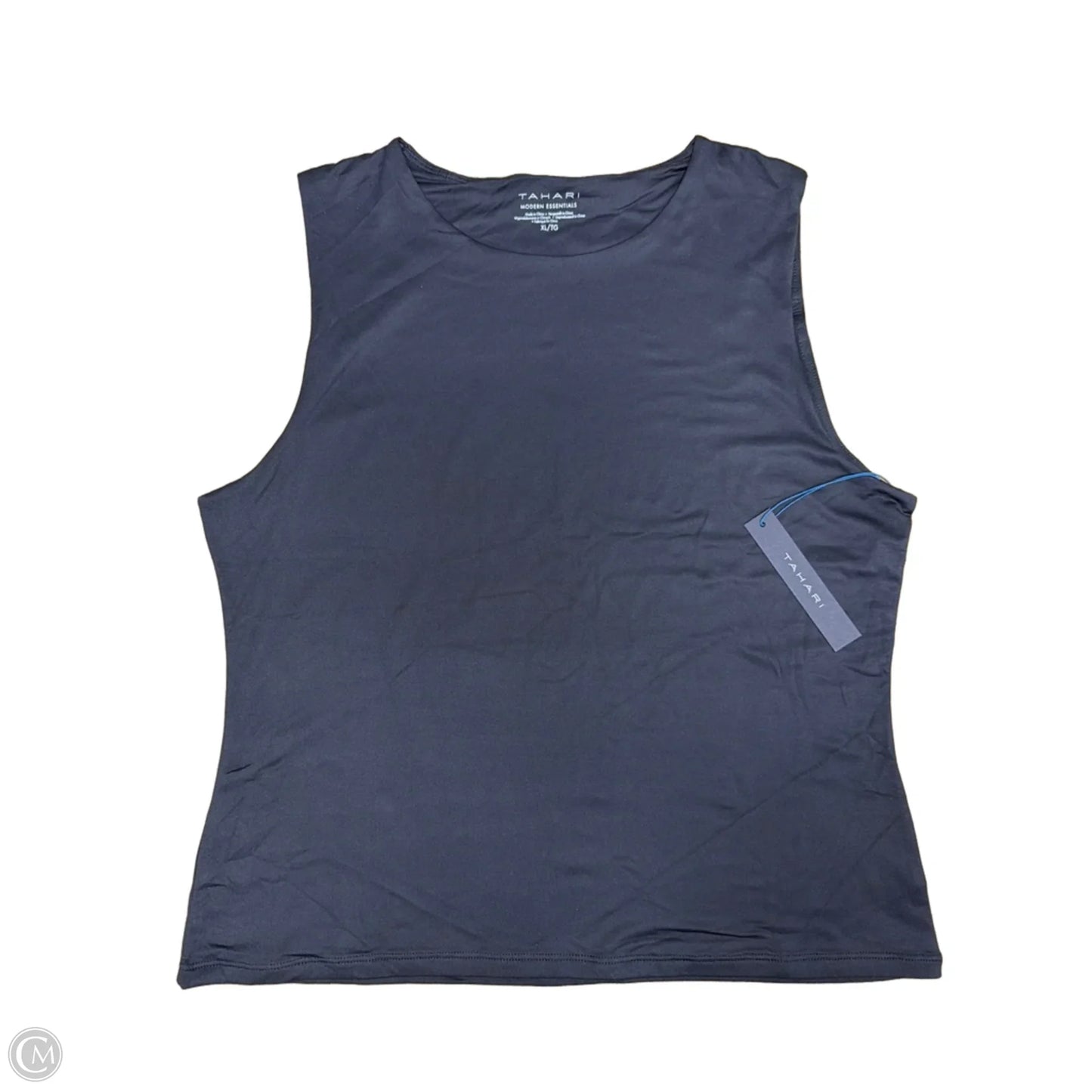 Tank Top By Tahari In Black, Size: Xl