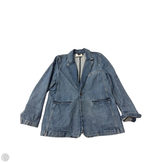 Blazer By Gap In Blue Denim, Size: M