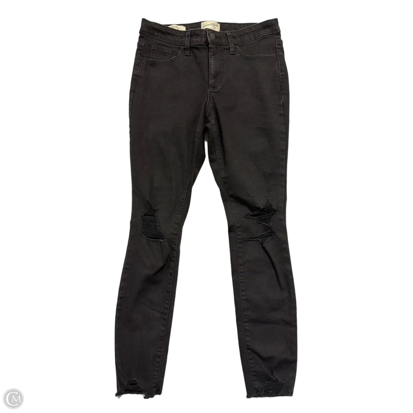 Jeans Skinny By Universal Thread In Black Denim, Size: 4