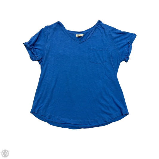 Top Short Sleeve By Style And Company In Blue, Size: 1x