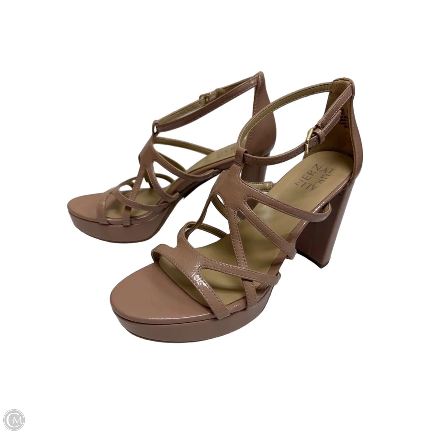 Sandals Heels Platform By Naturalizer In Pink, Size: 9