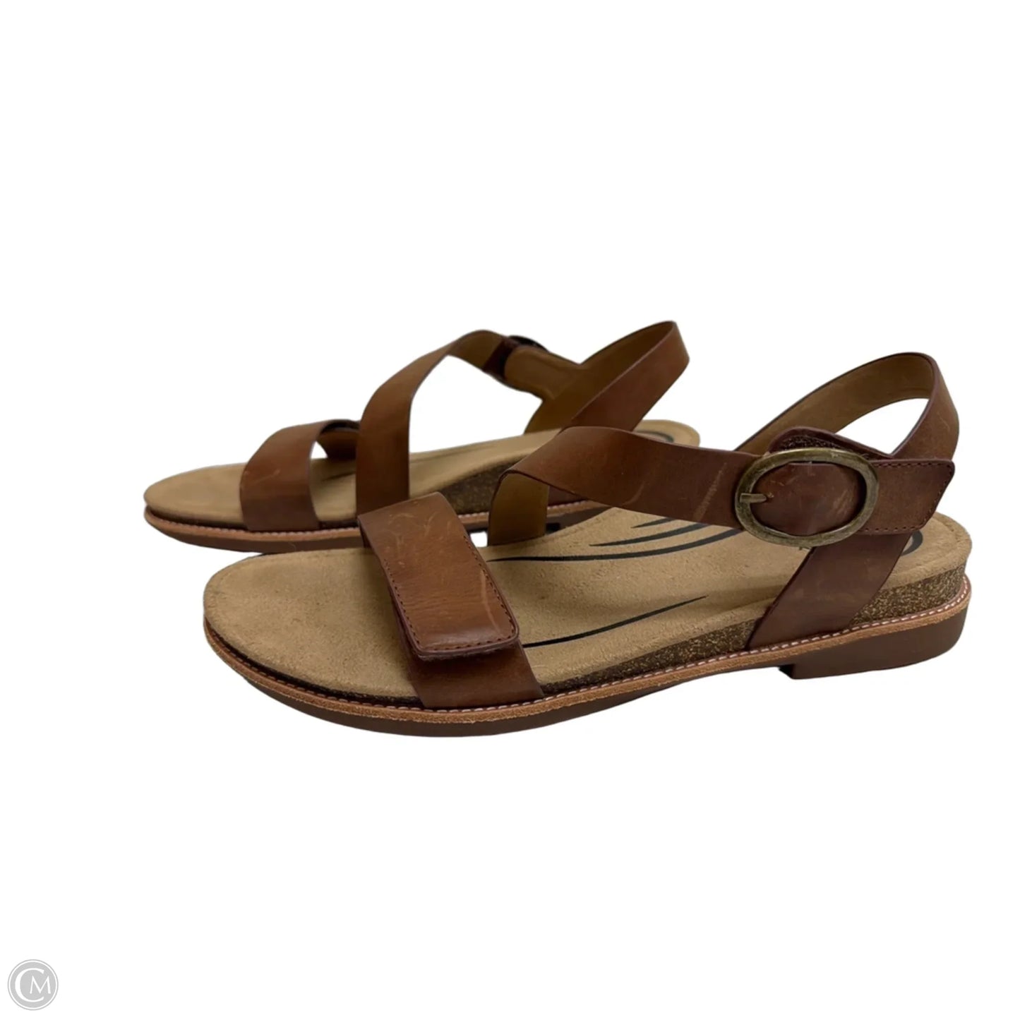 Sandals Flats By Aetrex In Brown, Size: 11.5