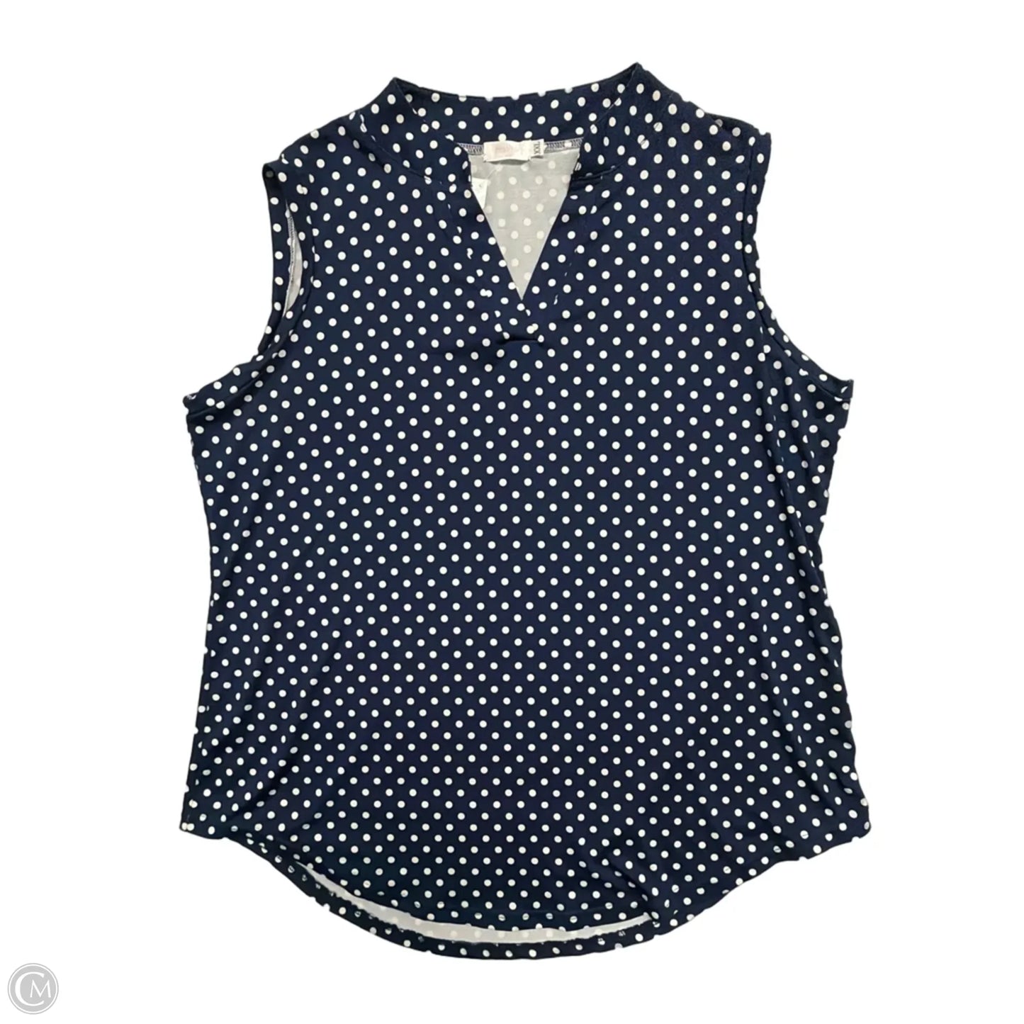 Top Sleeveless By Cme In Polkadot Pattern, Size: 1x