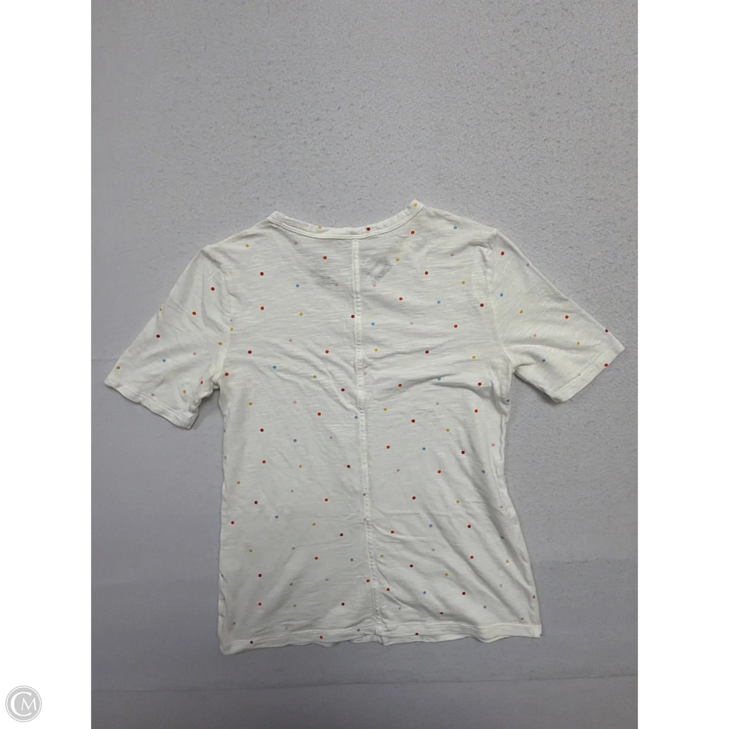Top Short Sleeve By Banana Republic In Polkadot Pattern, Size: Xs