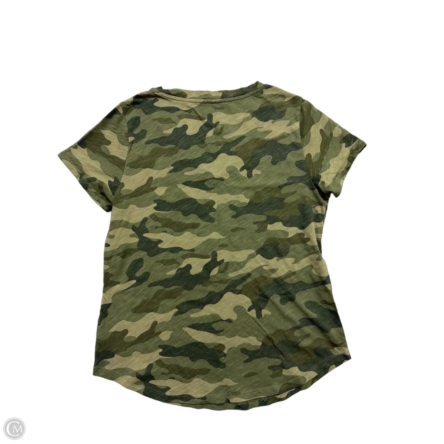 Top Short Sleeve Basic By Old Navy In Camouflage Print, Size: S