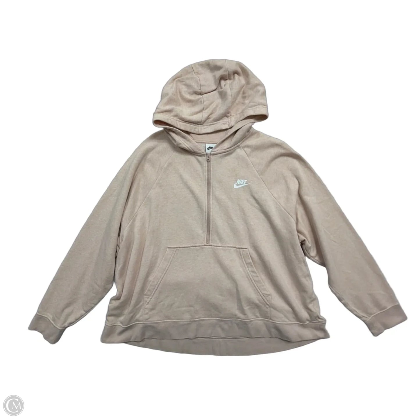 Athletic Sweatshirt Hoodie By Nike Apparel In Pink, Size: Xl