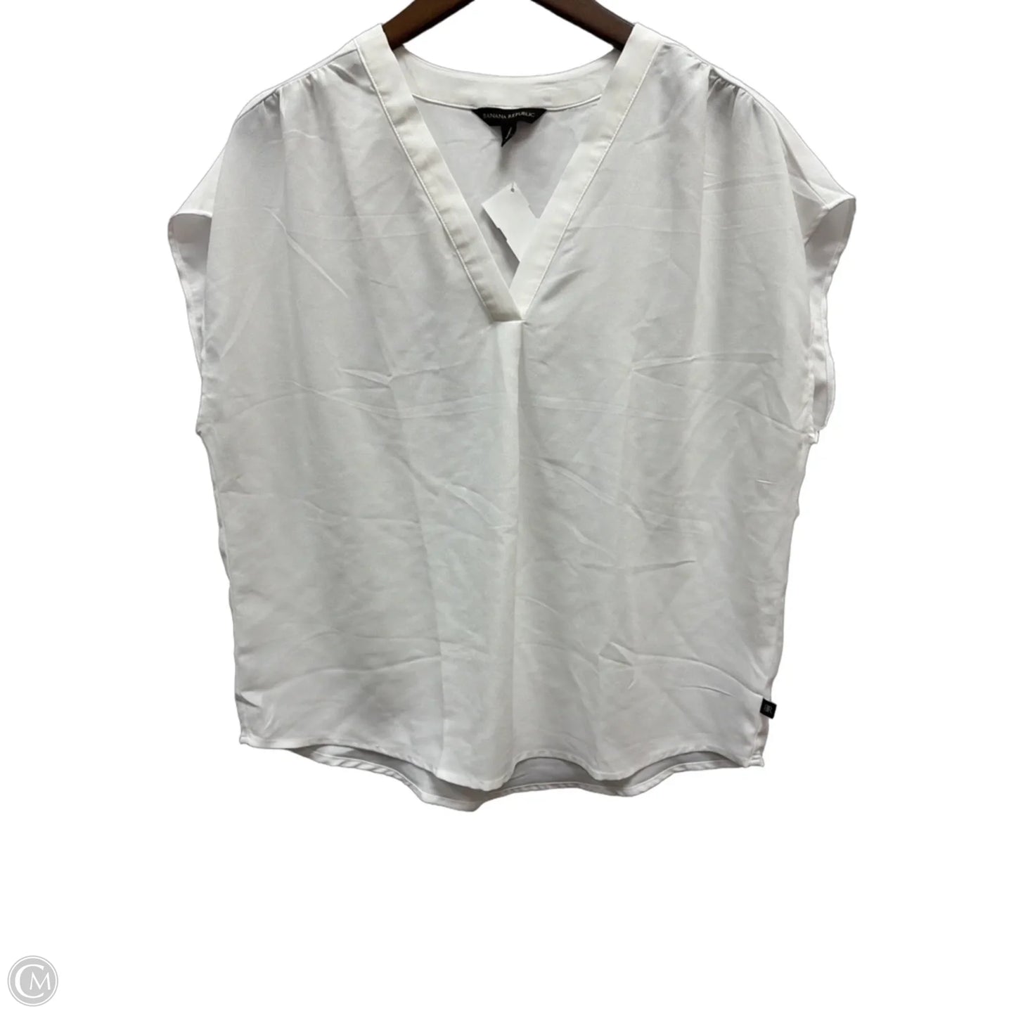 Top Sleeveless By Banana Republic In White, Size: L