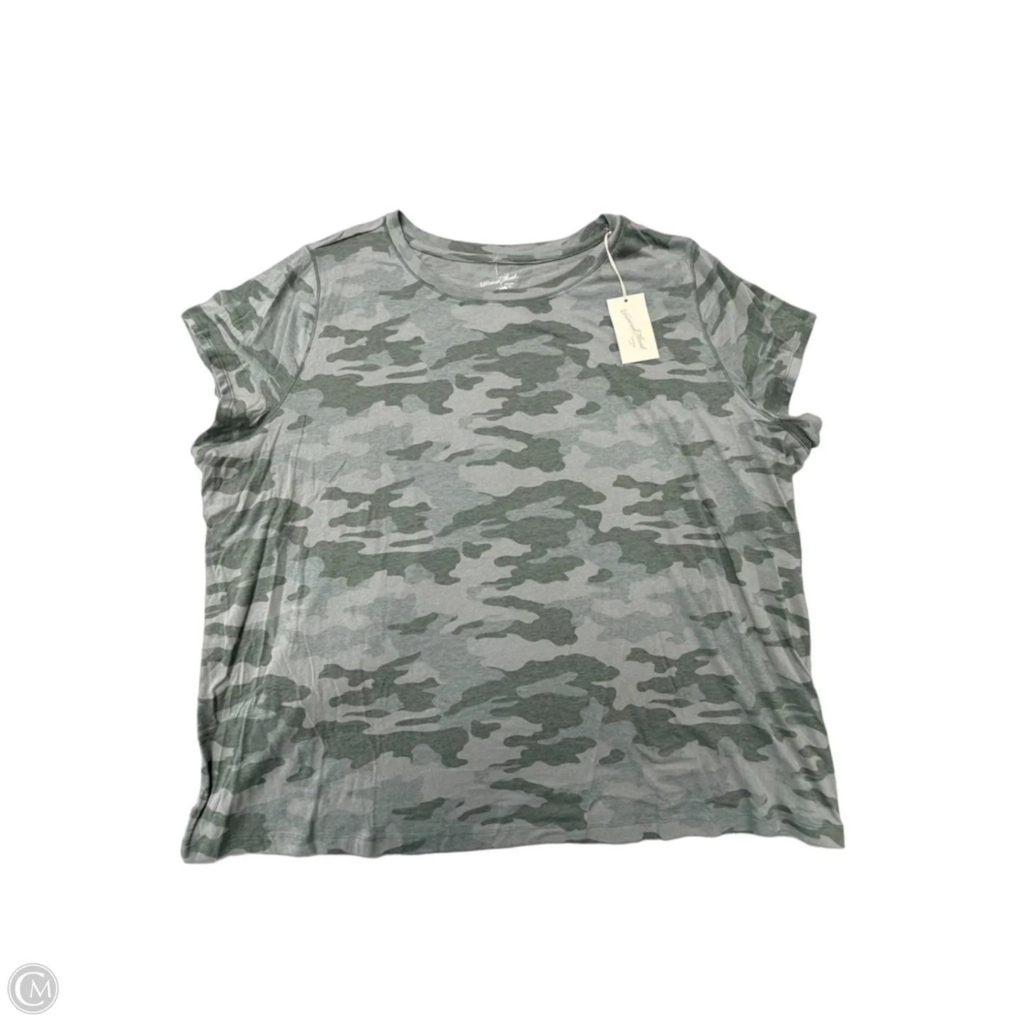Top Short Sleeve By Universal Thread In Camouflage Print, Size: 4x