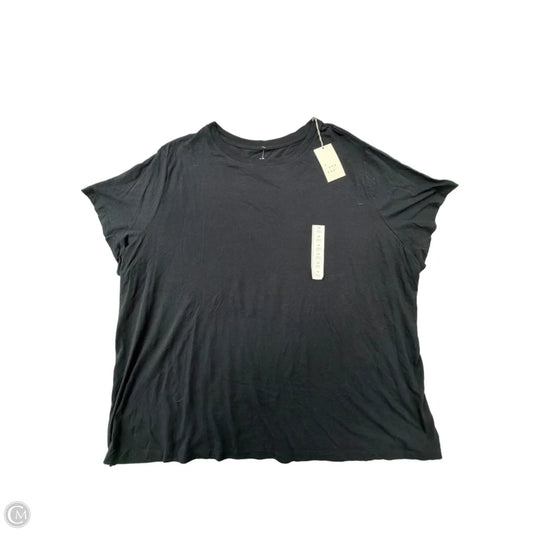 Top Short Sleeve Basic By A New Day In Black, Size: 4x