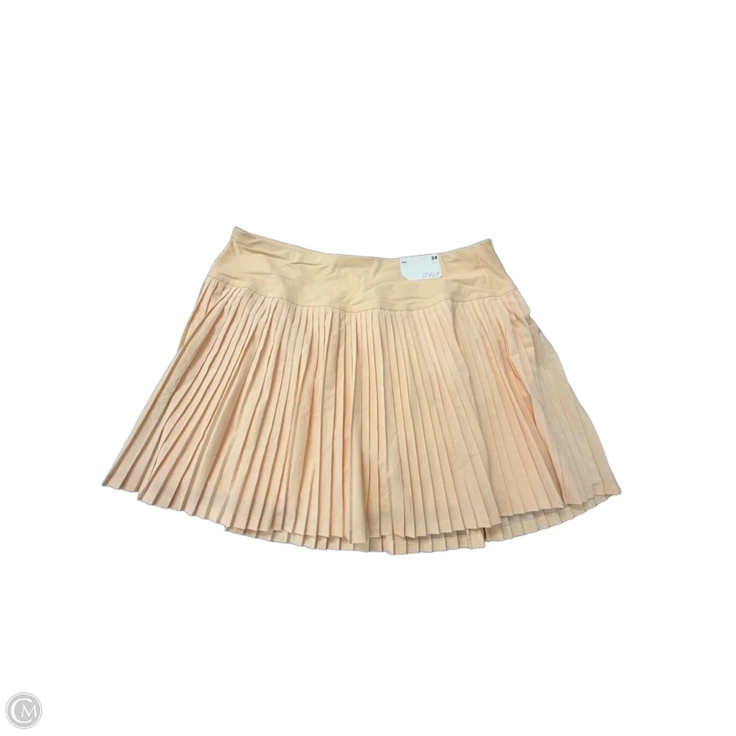 Athletic Skirt By Stylus In Peach, Size: 2x