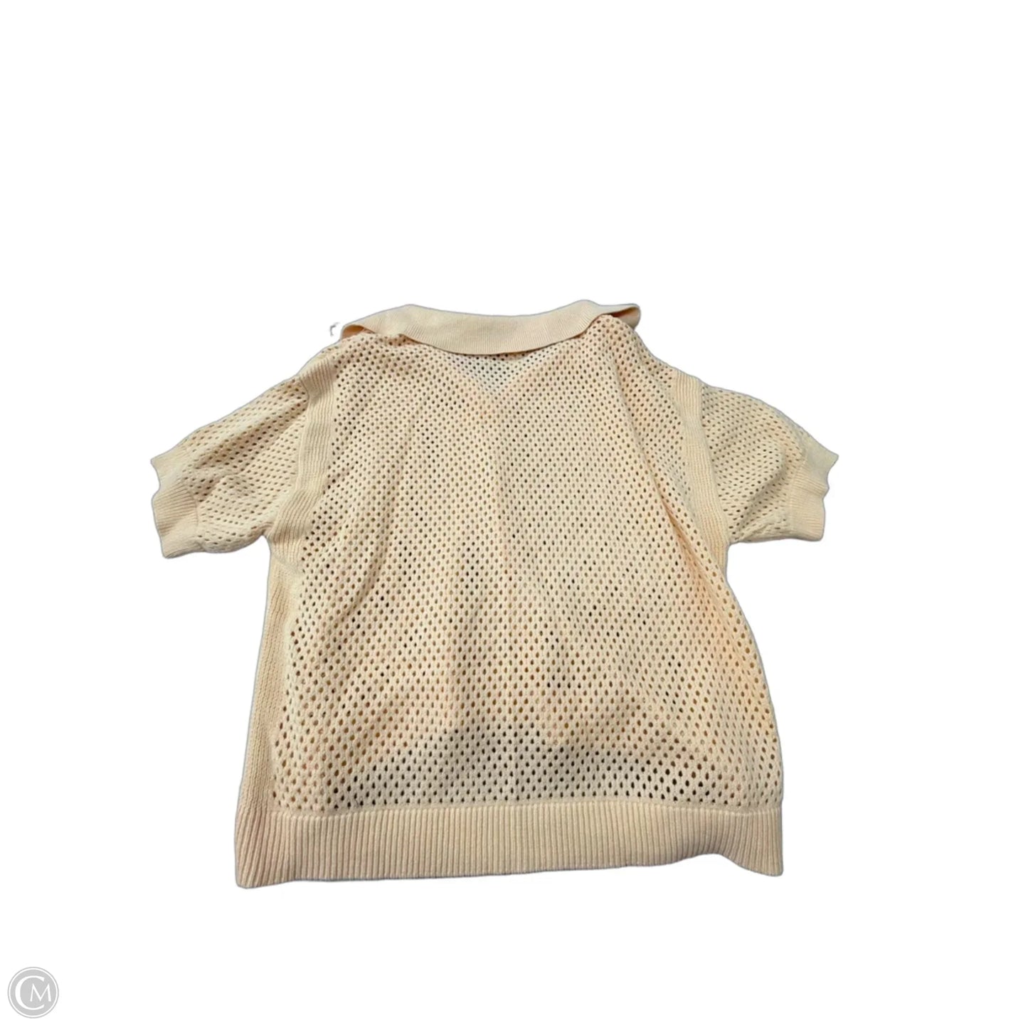 Sweater Short Sleeve By Stylus In Peach, Size: 1x