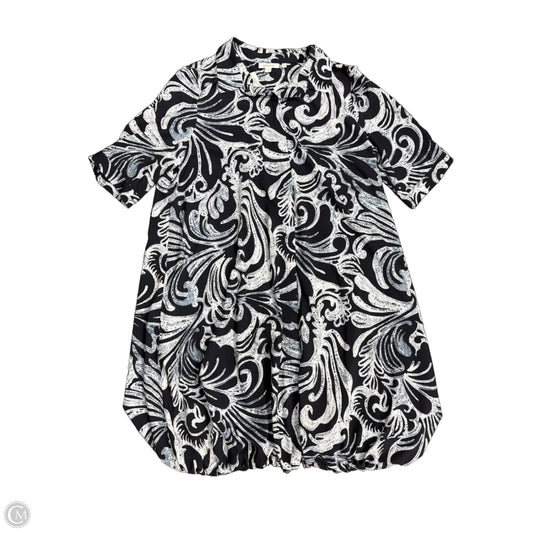 Dress Casual Midi By Chicos In Blue, Size: M