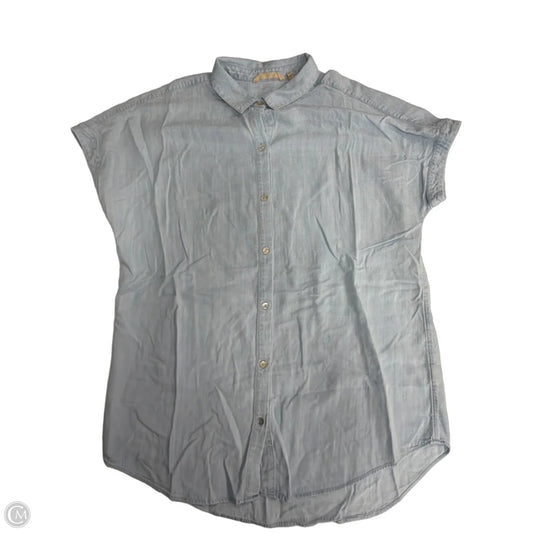 Top Short Sleeve By Soft Surroundings In Blue Denim, Size: M