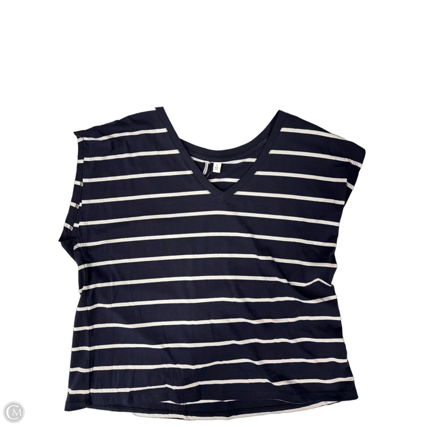 Top Sleeveless By Nordstrom In Striped Pattern, Size: L