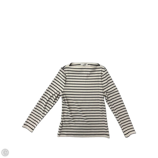Top Long Sleeve By Loft In Striped Pattern, Size: Xl