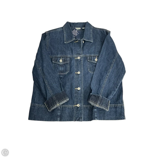 Jacket Denim By Crossroads In Blue Denim, Size: L