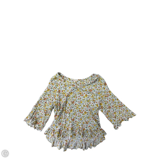 Top 3/4 Sleeve By Clothes Mentor In Floral Print, Size: M