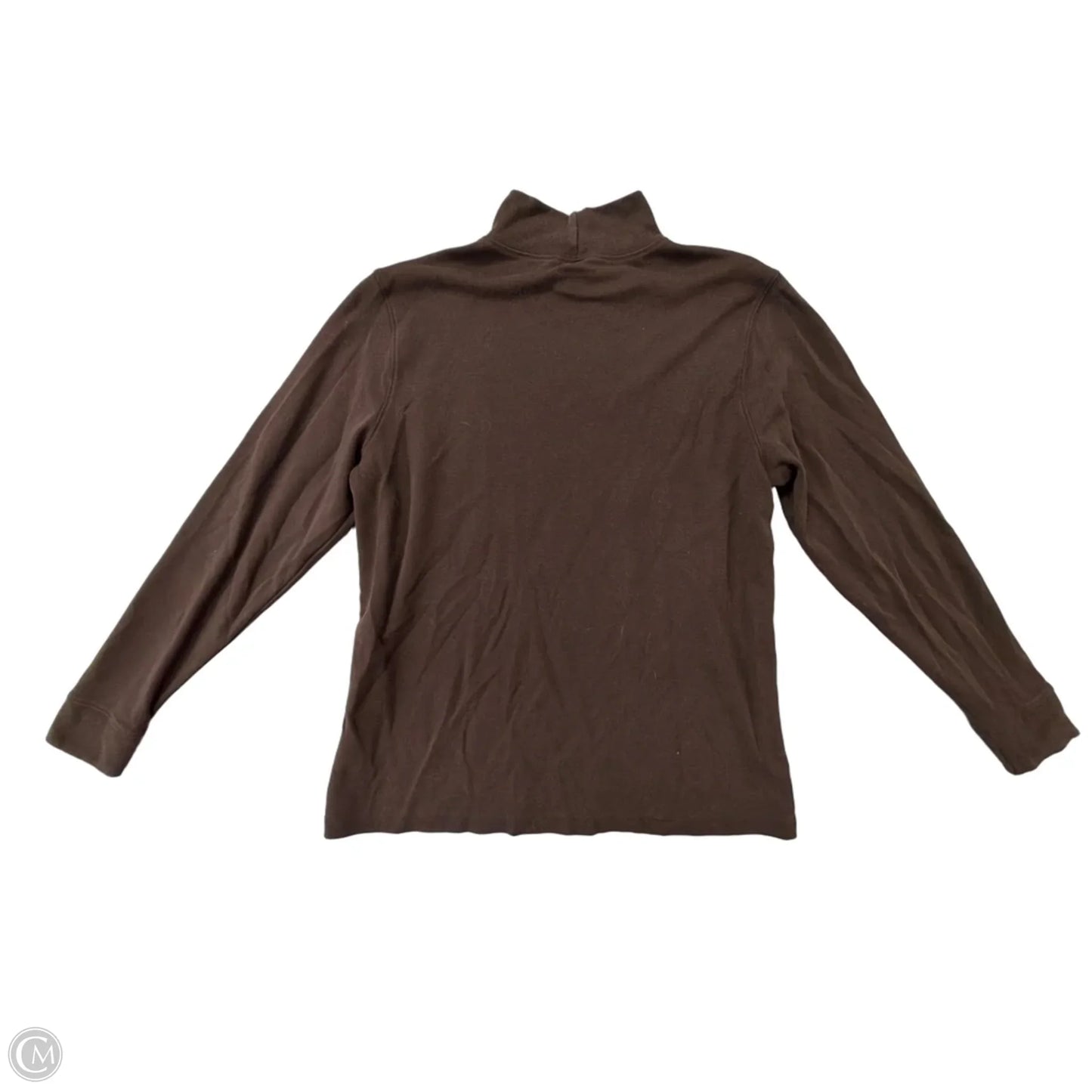 Top Long Sleeve By Lands End In Brown, Size: M