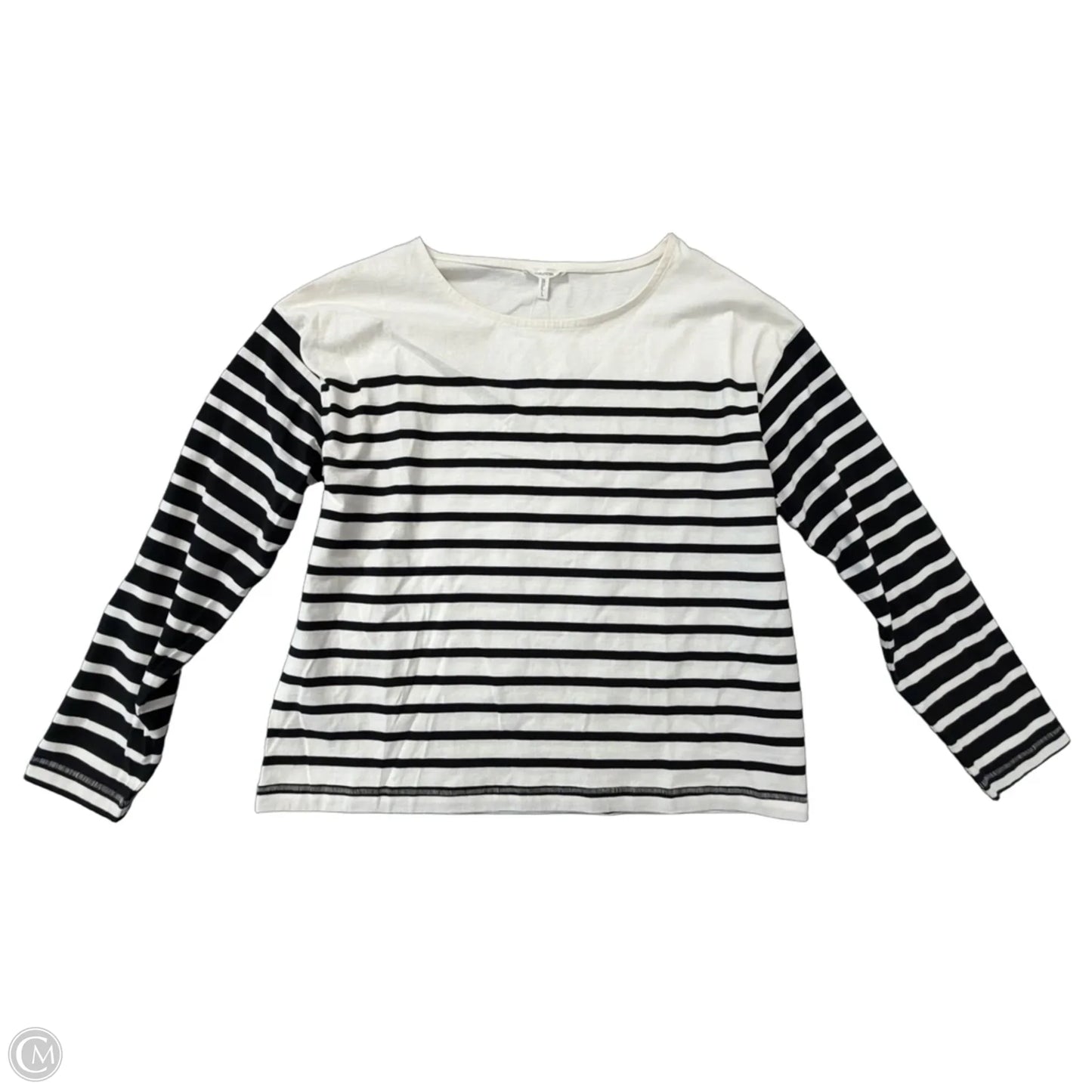 Top Long Sleeve By Maurices In Striped Pattern, Size: L