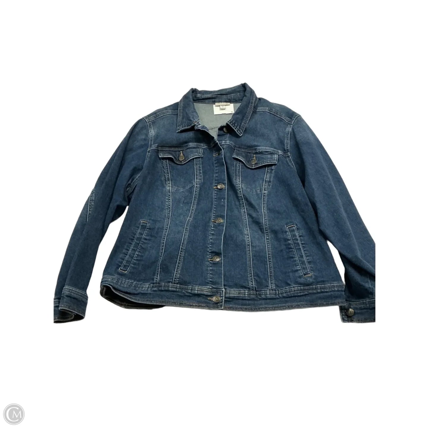 Jacket Denim By Westport In Blue Denim, Size: 3x