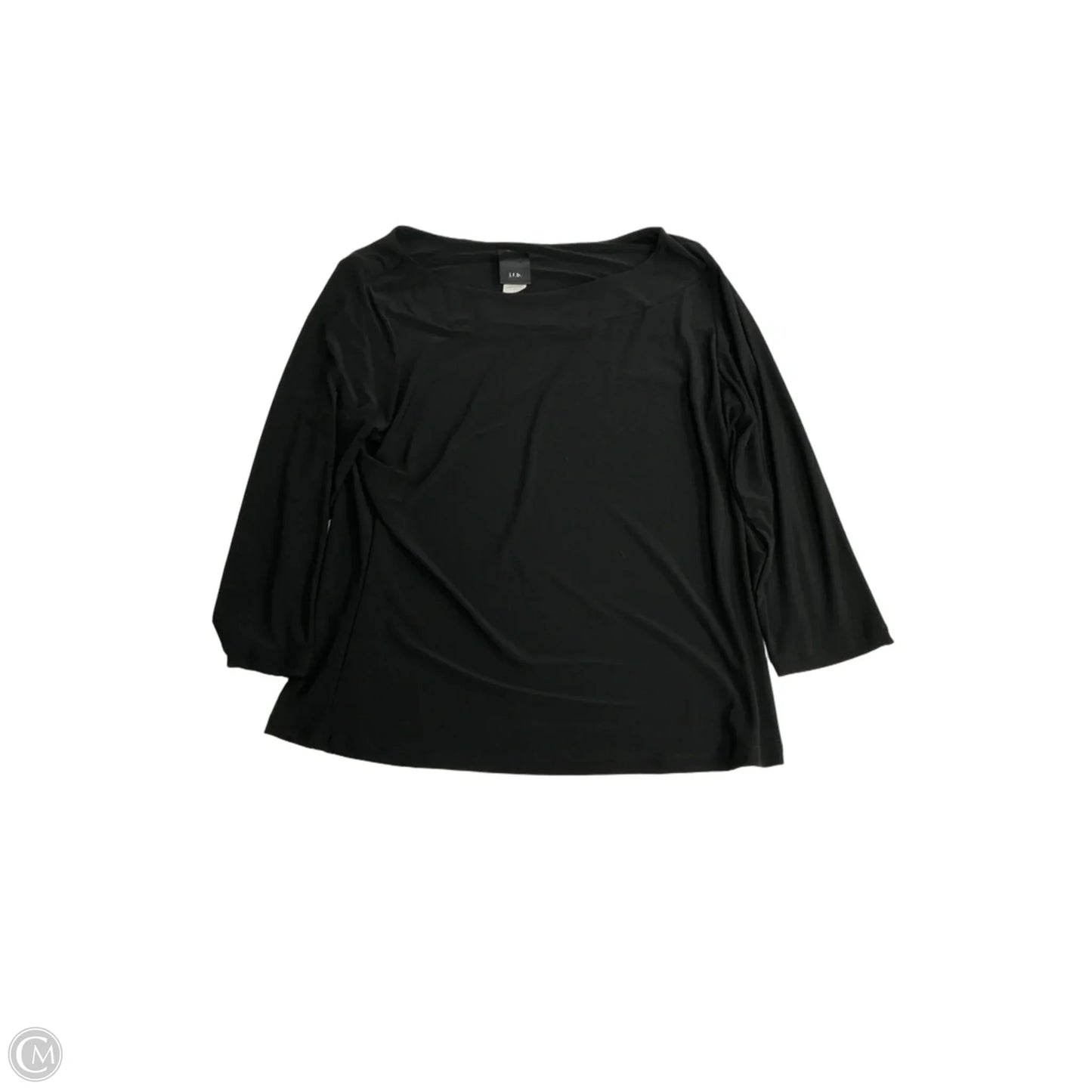 Top 3/4 Sleeve By Jtb In Black, Size: Xl