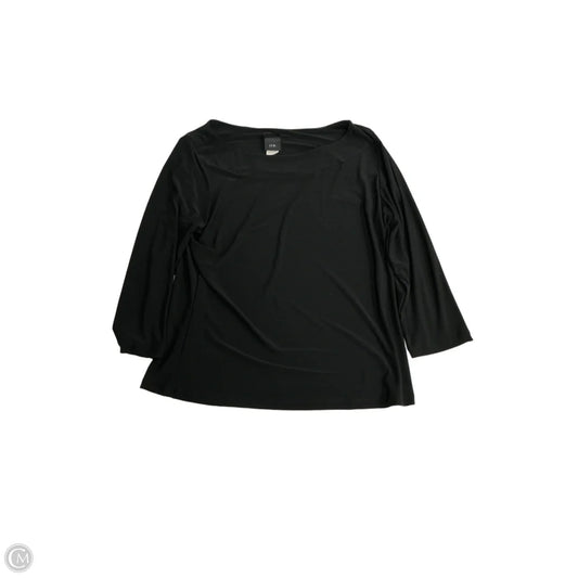 Top 3/4 Sleeve By Jtb In Black, Size: Xl