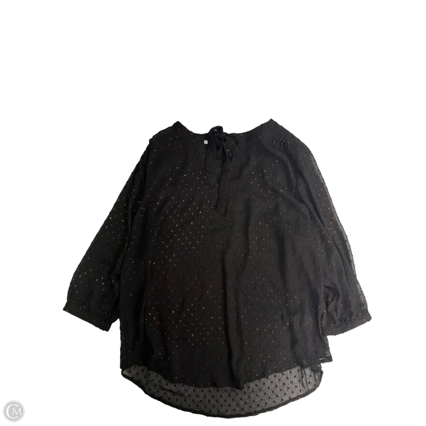 Top Long Sleeve By Torrid In Black, Size: 3x