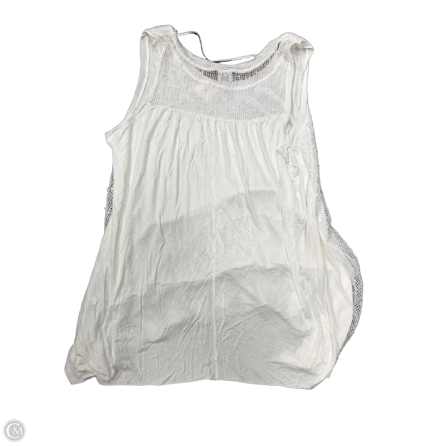 Top Sleeveless By Cupio In White, Size: 2x