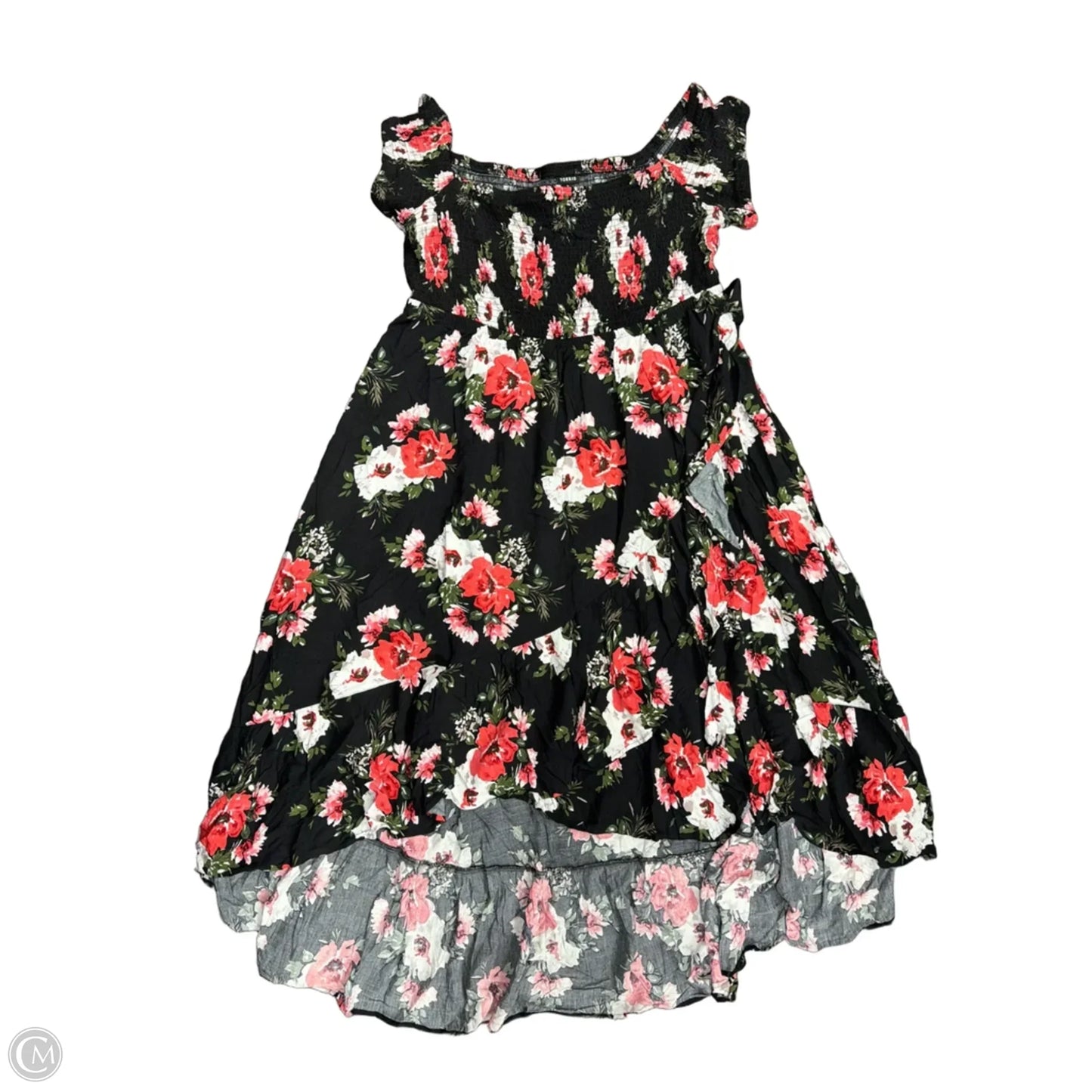 Dress Casual Midi By Torrid In Floral Print, Size: 3